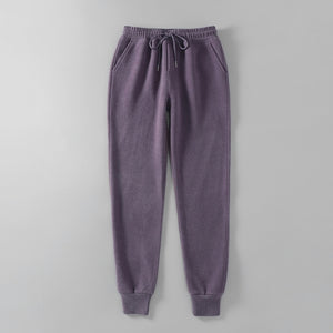 TANGADA Women Woolen Loose Sweatpants