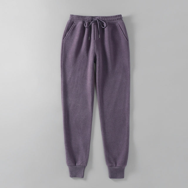 TANGADA Women Woolen Loose Sweatpants