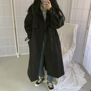 BGTEEVER Women Double Breasted Trench Coat