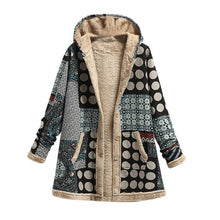 Load image into Gallery viewer, JXMYY Women Vintage Patchwork Fleece Coat