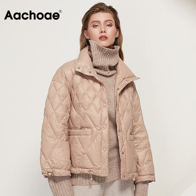 AACHOAE Women Vintage Single Breasted Coat