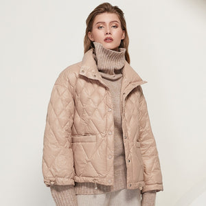AACHOAE Women Vintage Puffer Jacket
