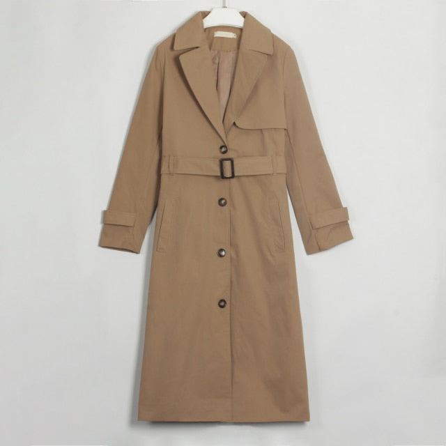WIXRA Women Long Trench Coat