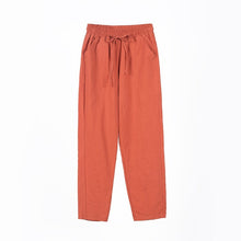Load image into Gallery viewer, LUCKBN Women Casual Loose Ankle Pure Color Pants