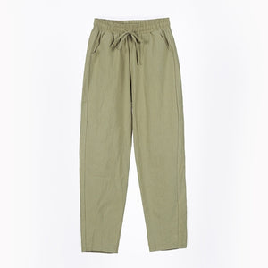 LUCKBN Women Casual Loose Ankle Pure Color Pants