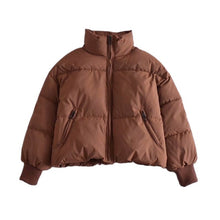 Load image into Gallery viewer, WIXRA Women Puffer Bomber Coat