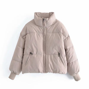 WIXRA Women Puffer Bomber Coat