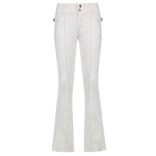 Load image into Gallery viewer, CUTE AND PSYCHO Women Straight Vintage Low Waisted Aesthetic Cargo Pants