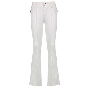 CUTE AND PSYCHO Women Straight Vintage Low Waisted Aesthetic Cargo Pants