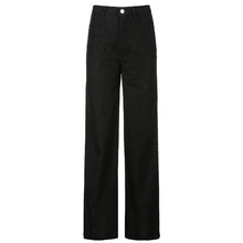 Load image into Gallery viewer, SWEETOWN Women Corduroy 90s Caramel Brown Low Waist Straight Pants