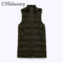 Load image into Gallery viewer, CNLALAXURY Women Cotton Sleeveless Coat
