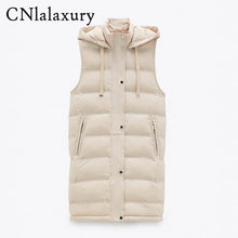 Load image into Gallery viewer, CNLALAXURY Women Cotton Sleeveless Coat