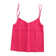 Load image into Gallery viewer, TANGADA Women V Neck Spaghetti Strap Crop Top