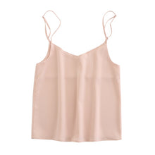 Load image into Gallery viewer, TANGADA Women V Neck Spaghetti Strap Crop Top