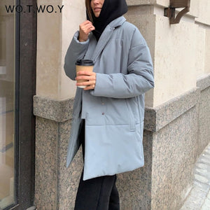 WOTWOY Women Cotton Padded Puffer Coat