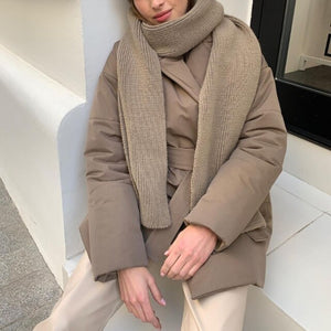WOTWOY Women Cotton Padded Puffer Coat