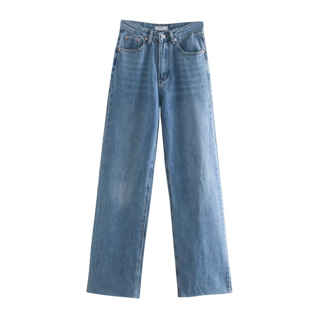 TANGADA Women High Waist Black Long Denim Jeans