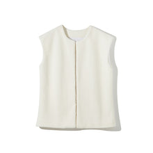 Load image into Gallery viewer, WOTWOY Women Sleeveless Lamb Wool Vest Coat