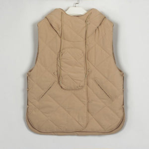 WIXRA Women Sleeveless Button Lace Up Vest