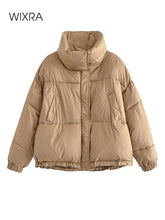 Load image into Gallery viewer, WIXRA Women Casual Puffer Bomber Coat