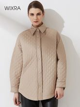 Load image into Gallery viewer, WIXRA Women Turn Down Collar Overcoat
