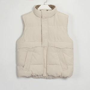 WIXRA Women Sleeveless Pockets Cotton Vest