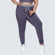 Load image into Gallery viewer, WOTWOY Women High Waist Drawstring Plus Size Fitness Pants