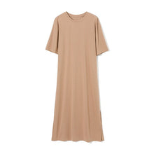 Load image into Gallery viewer, WOTWOY Women Loose Straight Casual Mid Calf Dress