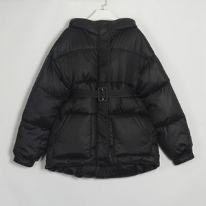 WIXRA Women Hooded Coat With Belt