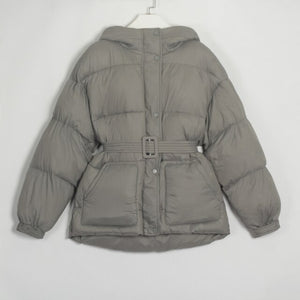 WIXRA Women Hooded Coat With Belt