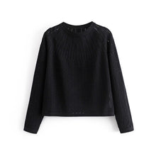 Load image into Gallery viewer, WIXRA Women O-Neck Hollow Out Sweater