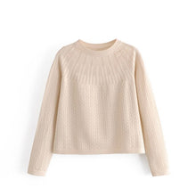 Load image into Gallery viewer, WIXRA Women O-Neck Hollow Out Sweater