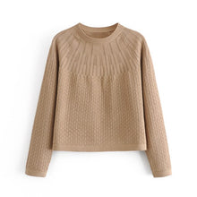 Load image into Gallery viewer, WIXRA Women O-Neck Hollow Out Sweater