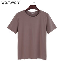 Load image into Gallery viewer, WOTWOY Short Sleeve Loose O-Neck T-shirt