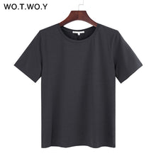 Load image into Gallery viewer, WOTWOY Short Sleeve Loose O-Neck T-shirt