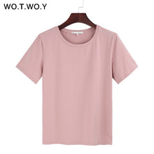Load image into Gallery viewer, WOTWOY Short Sleeve Loose O-Neck T-shirt