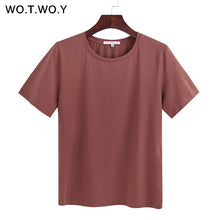 Load image into Gallery viewer, WOTWOY Short Sleeve Loose O-Neck T-shirt