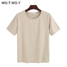 Load image into Gallery viewer, WOTWOY Short Sleeve Loose O-Neck T-shirt