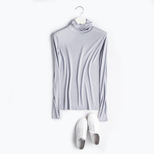 Load image into Gallery viewer, SUYADREAM Turtleneck Long Sleeve Bottoming-Shirt