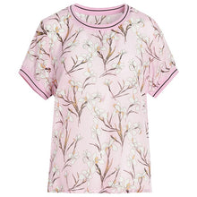 Load image into Gallery viewer, SUYADREAM Short Sleeve Crepe Floral Printed Top
