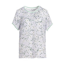 Load image into Gallery viewer, SUYADREAM Short Sleeve Crepe Floral Printed Top