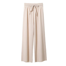 Load image into Gallery viewer, OLGITUM Women Soft Silk Knit Wide Leg Pants