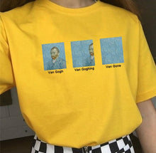 Load image into Gallery viewer, KUAKUAYU HJN Van Gogh Van Goghing Van Gone Meme Funny Printed T-shirt